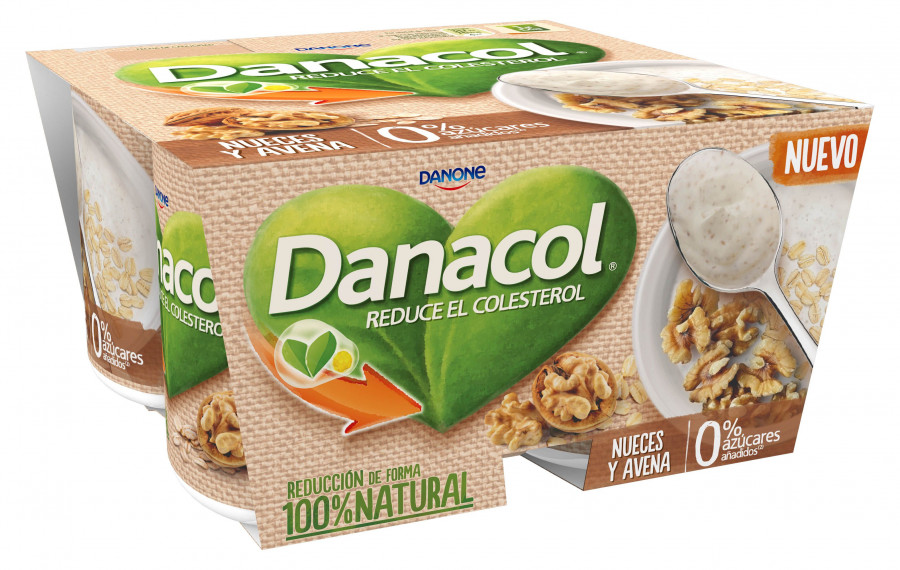 Los nuevos Danacol cuchara se fabrican en la planta de Danone en Aldaya (Valencia) y se presentan en un pack de 4 unidades.