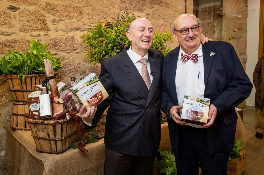 El presidente del Grupo Coren, Manuel Gómez-Franqueira Álvarez y el presidente del Grupo Terras Gauda, José María Fonseca Moretón.