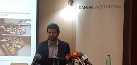 Florencio García, Iberia Retail Sector Director en Kantar Worldpanel, durante la presentación del balance de 2018.