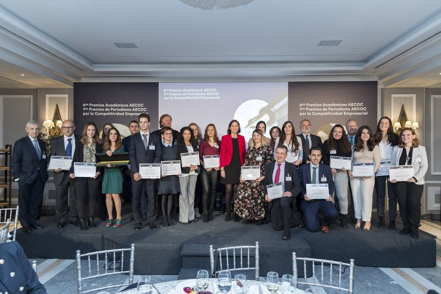 Foto de grupo de los premiados en esta edición.