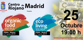 El próximo día 25 de octubre a las 19:00 horas, en el Centro Riojano de Madrid, en calle Serrano, 25, se presentará públicamente la I Feria Internacional para Profesionales del Sector Ecológico a