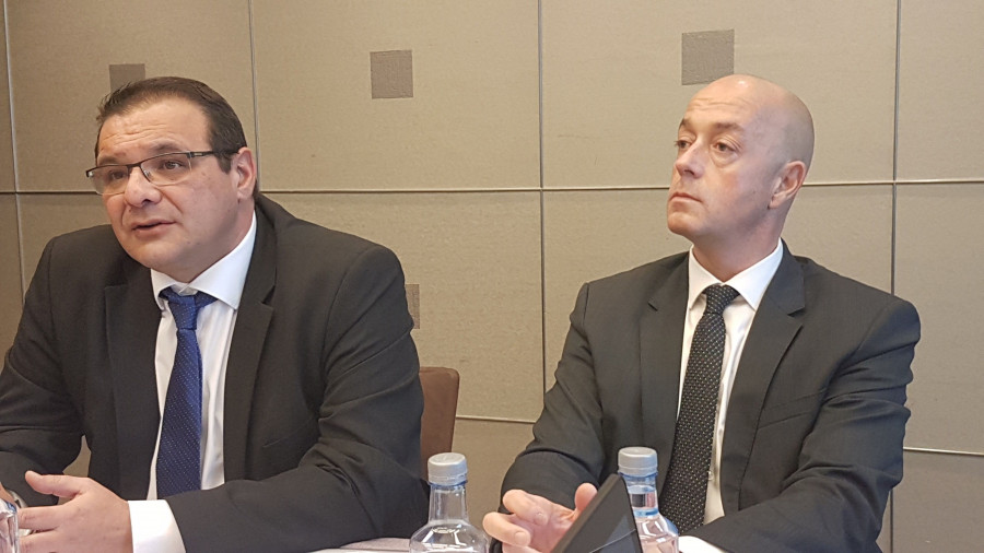 La nueva bicefalia ejecutiva de la central multisectorial de compras y servicios está formada por el consejero delegado José Mª Rodríguez (dcha.) y el director general Antonio Font (izqda.).