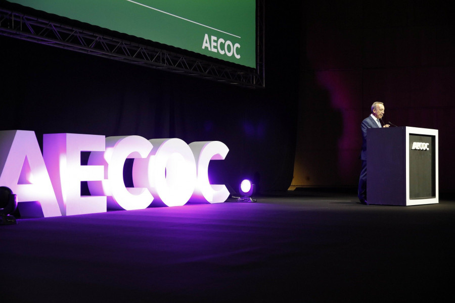 El ex vicepresidente ejecutivo mundial de Operaciones de Nestlé, José López, durante su ponencia en el VIII Congreso Aecoc de Supply Chain.