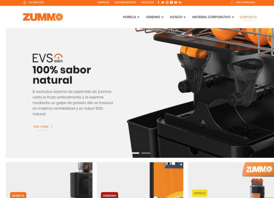 La nueva web de Zummo destaca por una mayor usabilidad y una interfaz más intuitiva.