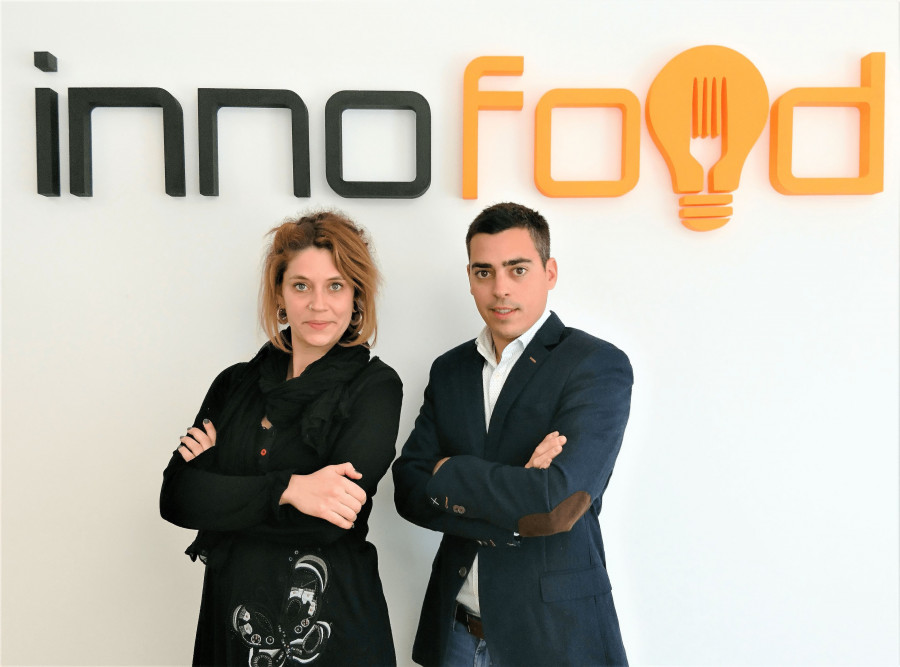 Ángela Ruíz y José Osorio, Responsable de Proyectos y Responsable de Marketing, respectivamente, de Innofood I D i