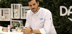 Saúl Craviotto, reconocido experto culinario, ha realizado un showcooking en Alimentaria 2018 con las principales innovaciones de Danone.
