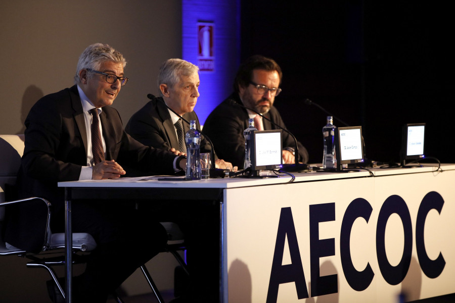 En la imagen, un instante de la celebración de la Asamblea General de Aecoc en Barcelona.