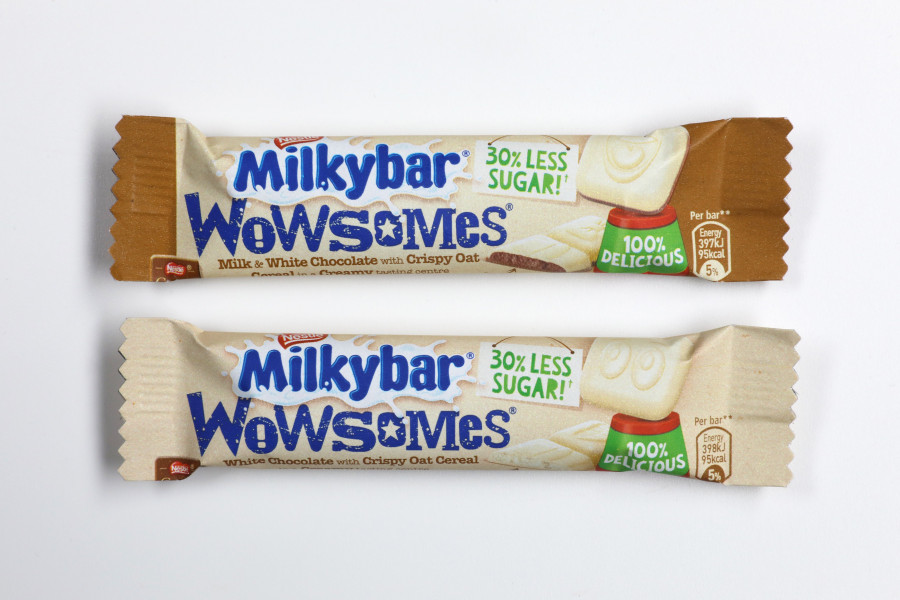 Milkybar Wowsomes contiene un 30% menos de azúcar que sus homólogos en el mercado, manteniendo el mismo dulzor.
