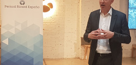 Eric Laborde, director general de Pernod Ricard en España, durante el encuentro con medios.