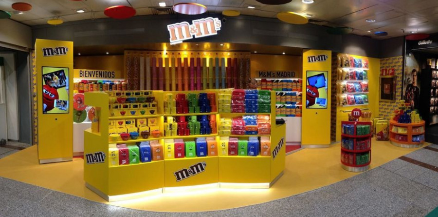 Estos córners de M&M’s buscan generar no solamente más tráfico de venta sino crear una compra experiencial al consumidor.