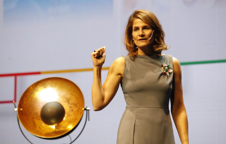 Fuencisla Clemares, directora general de Google en España y Portugal durante su intervención en el congreso.
