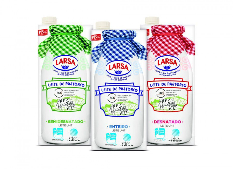Todas sus variedades de leche serán de vacas que pastan en libertad con una alimentación natural de pastos gallegos.