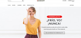 A través su web Damart ofrecerá  acceso a todas sus gamas, con más de 1.000 productos.