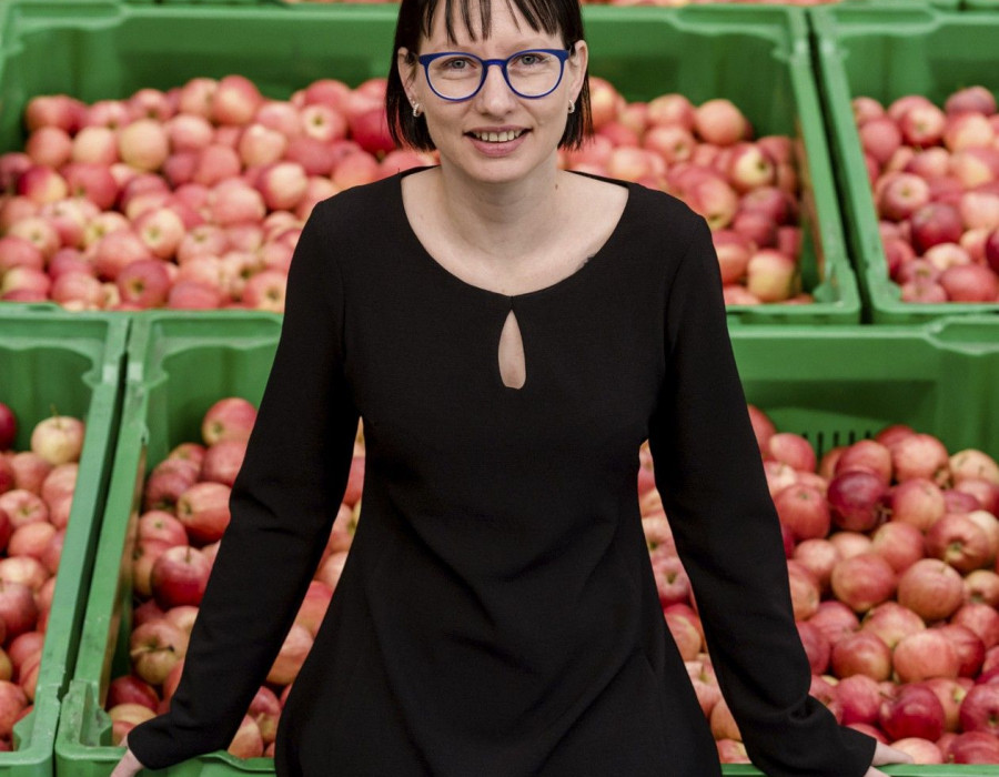 En la imagen, Christiane Gfrei, nueva responsable de Ventas para España y Portugal de VI.P- Manzanas Val Venosta.