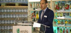 En la imagen, Paulo Pinto, director general de Verallia España y Portugal, durante la inauguración del nuevo horno de la planta de Azuqueca de Henares.