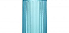 La botella Premium de Font Vella destaca por su elegancia y su diseño “art deco”, además de por su color azul turquesa.