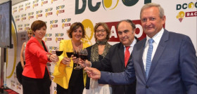 De izq. a dcha.: Rosa Melchor, alcaldesa de Alcázar de San Juan; Patricia Franco, consejera de Economía de la Junta de Comunidades de Castilla La Mancha; Isabel García Tejerina, ministra de Agricul
