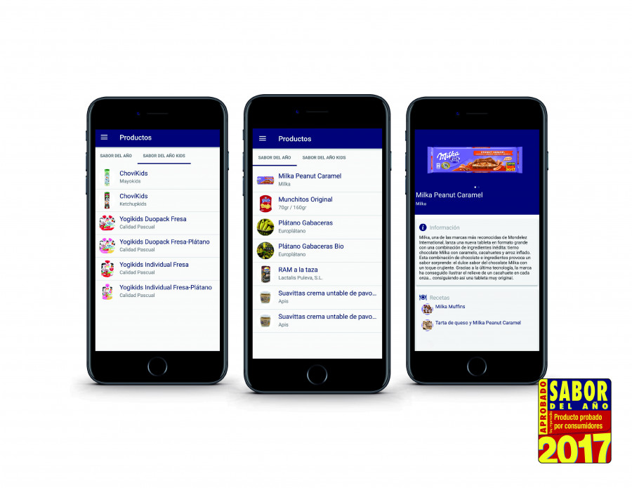 La nueva app permite conocer los productos ganadores de cada edición, descubrir múltiples recetas y dispone de localizador de supermercados.