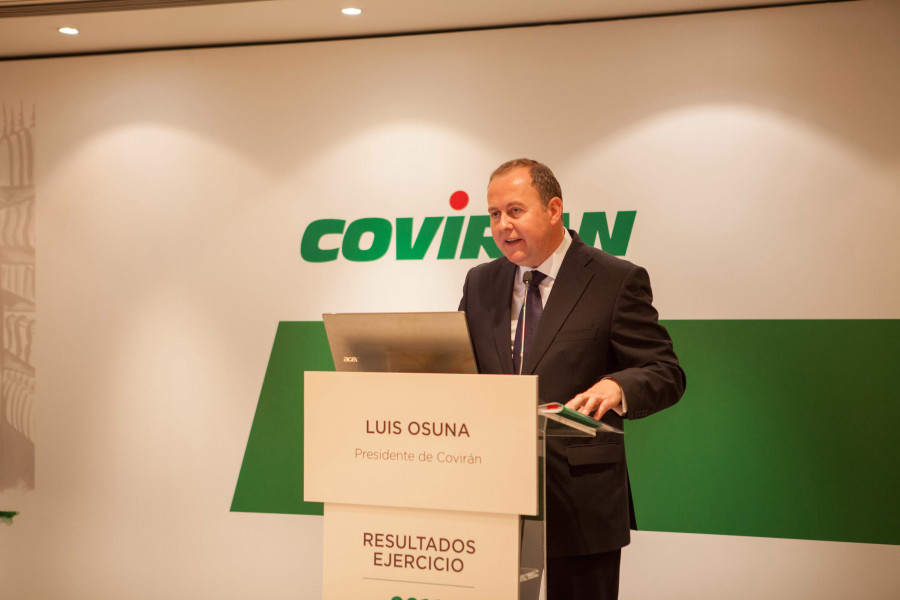Luis Osuna, presidente y CEO de Covirán, durante la presentación de resultados de 2016.