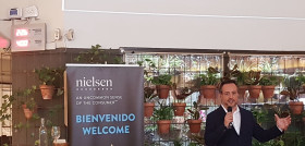 Gustavo Núñez, director general de Nielsen en Iberia, durante la presentación del informe en Madrid.