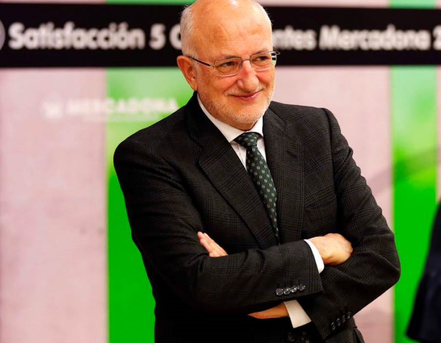 Juan Roig, durante la rueda de prensa de presentación de los resultados del último año.