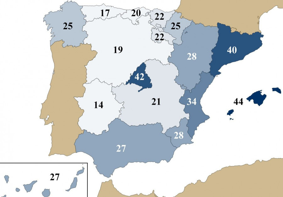 Número de empresas creadas por cada 100.000 habitantes.