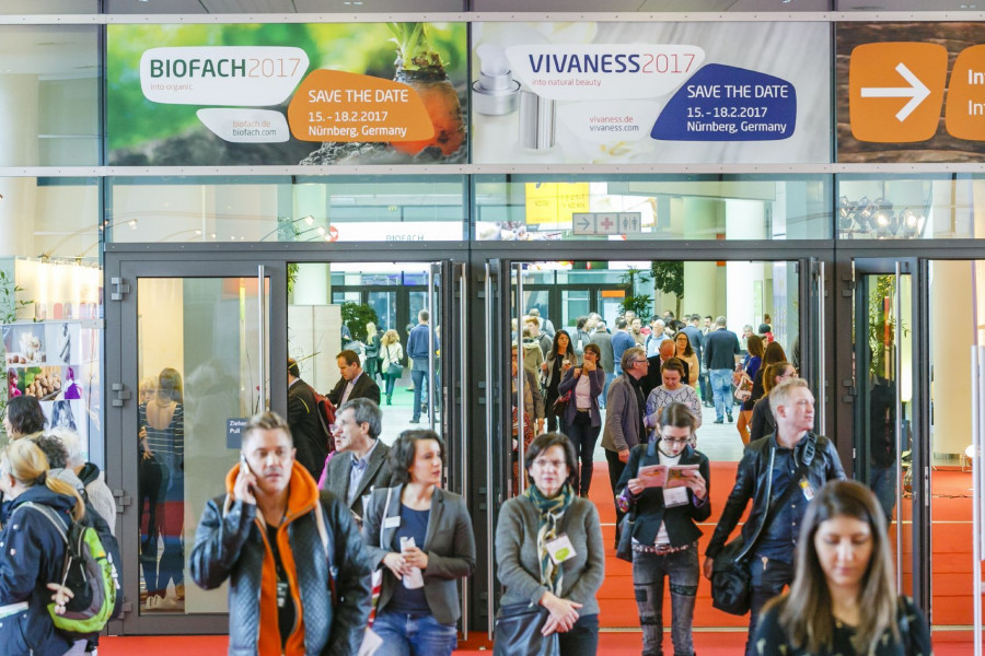 Biofach se celebrará del 15 al 18 de febrero de 2017 en el Centro de Exposiciones de Nüremberg.
