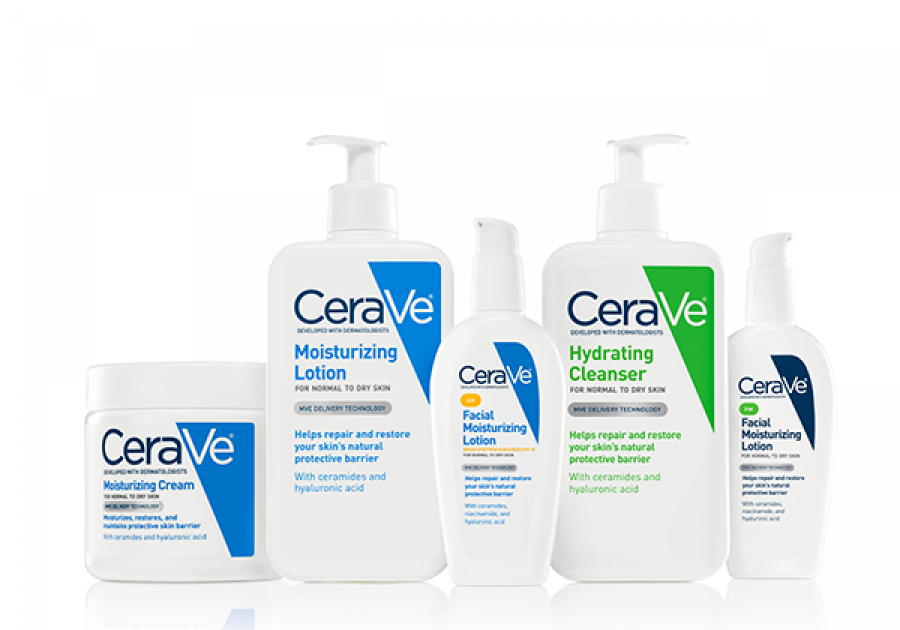 La gama de productos Cerave incluye desde limpiadores a cremas hidratantes, cicatrizantes, solares e incluso una línea infantil.