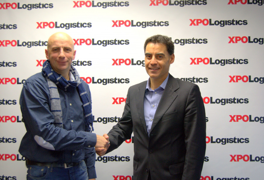 José Luis Martínez, administrador de Maldopar (izqda.), y José Luis Arenas, director general de Transport Solutions Iberia de XPO Logistics.