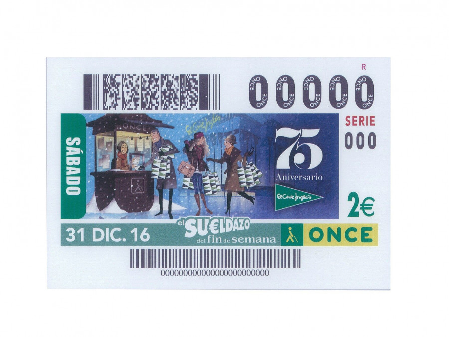 La ONCE emitirá 5,5 millones de cupones con una  ilustración que reconoce y difunde este aniversario.
