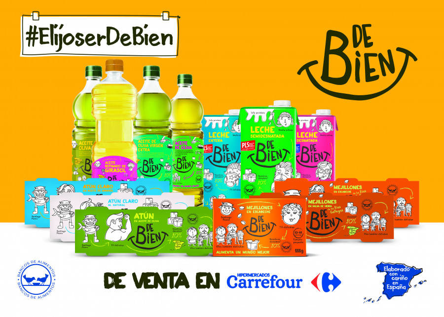 La marca dona el 10% de sus ventas a la Federación Española de Bancos de Alimentos.