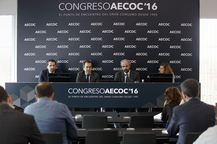 Representantes de Grupo Ybarra, durante su intervención en el Congreso Aecoc del Gran Consumo.