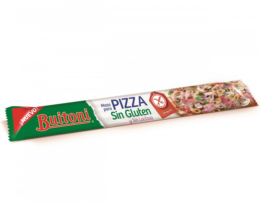 La nueva masa de pizza sin gluten y sin lactosa.