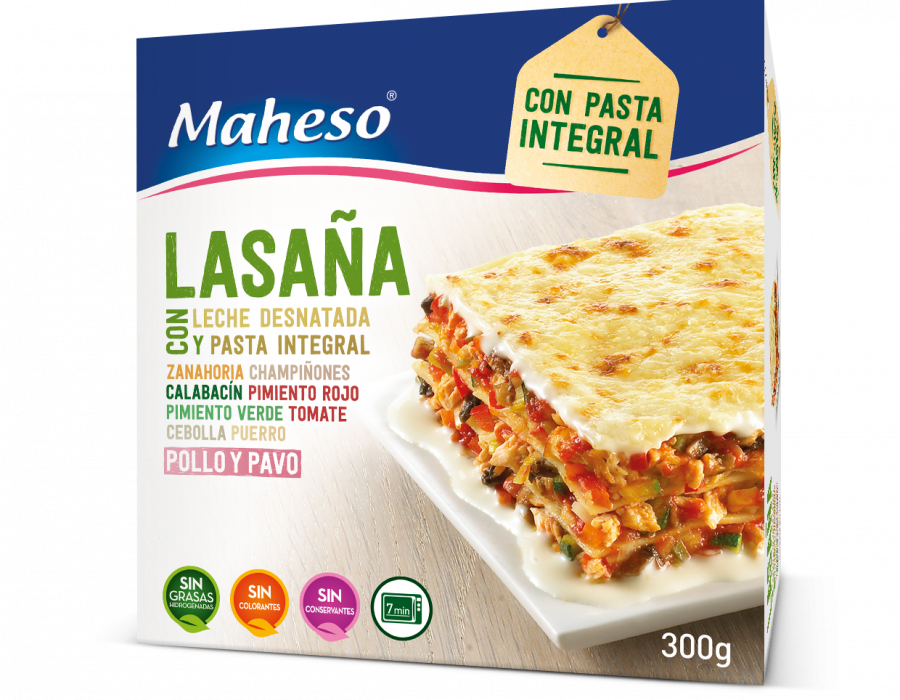 Su fórmula incluye leche desnatada y relleno de carne con ocho verduras.