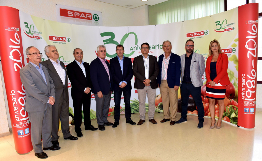 Fernando Clavijo agradeció al grupo Spar Gran Canaria el esfuerzo que está realizando por poner en valor el capital canario.