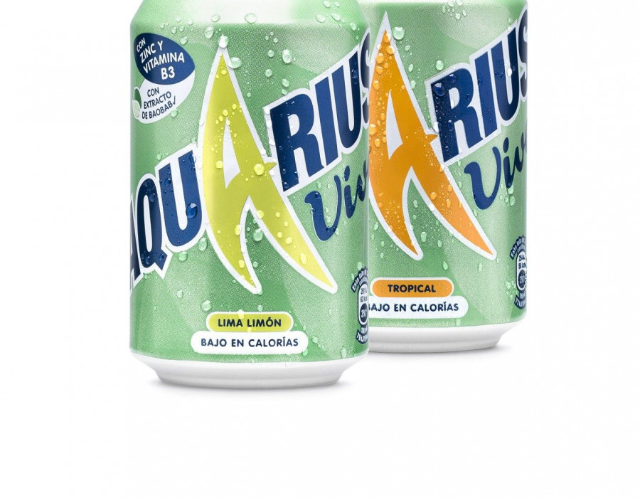 Aquarius Vive cuenta con dos sabores, lima-limón y tropical.