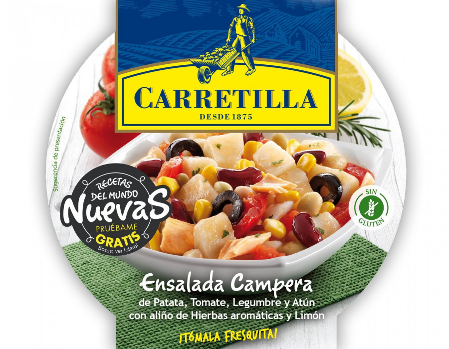 La ensalada campera representa la dieta mediterránea.