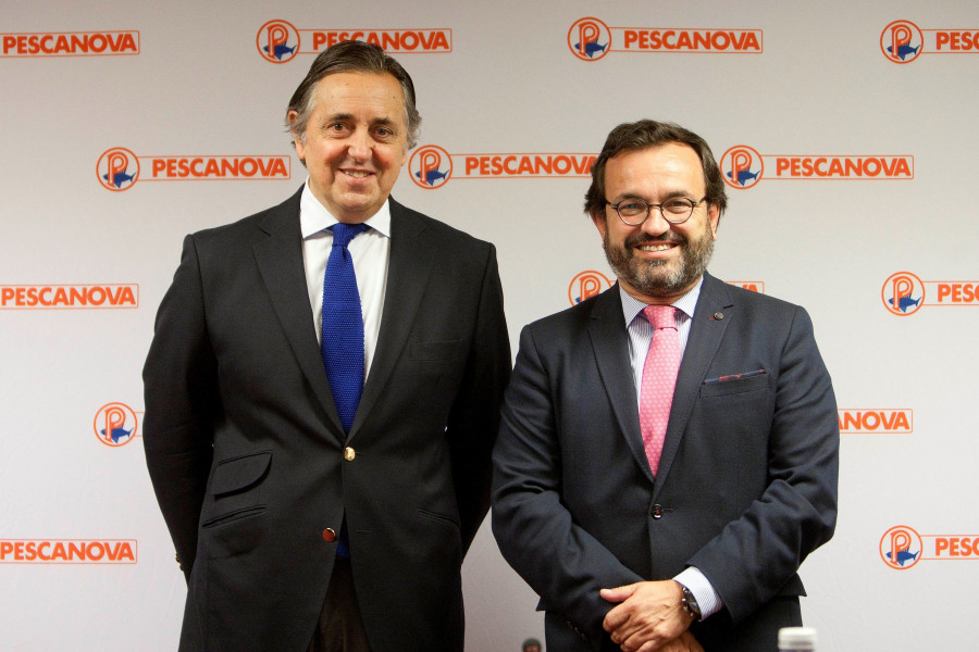 Jacobo González-Robatto e Ignacio González durante la Junta General de Accionistas de Nueva Pescanova.