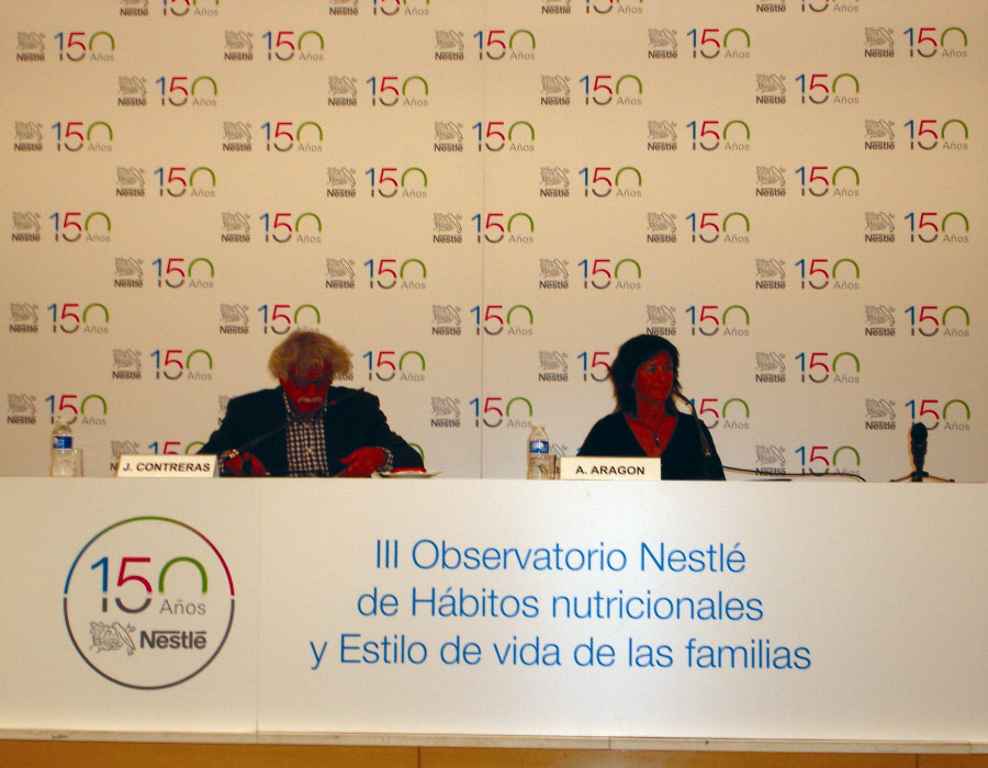 Momento de la presentación del III Observatorio Nestlé sobre Hábitos Nutricionales y Estilos de Vida de las Familias.