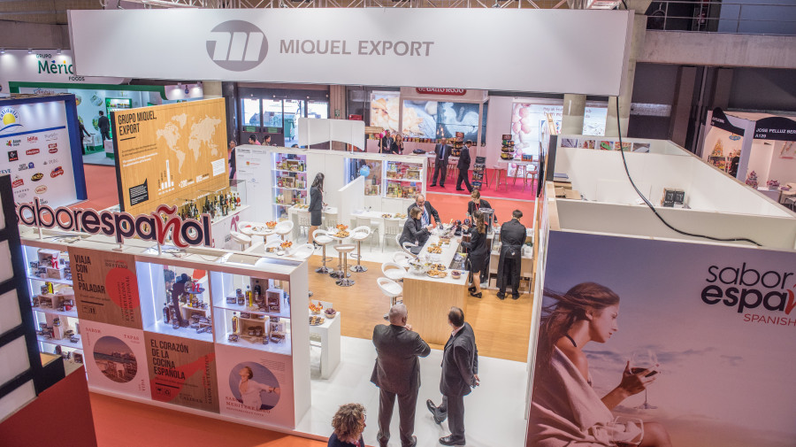Imagen del stand de Grupo Miquel durante la feria Alimentaria.