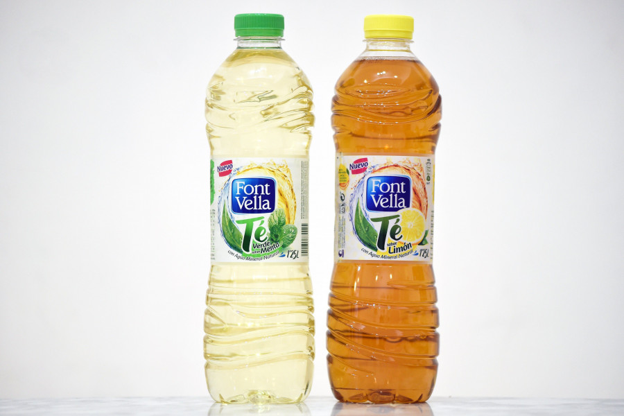 Font Vella Té se encuentra disponible en sabores menta y limón.