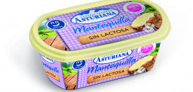 La mantequilla sin lactosa de Central Lechera Asturiana tiene un precio aproximado de 2,90 euros.
