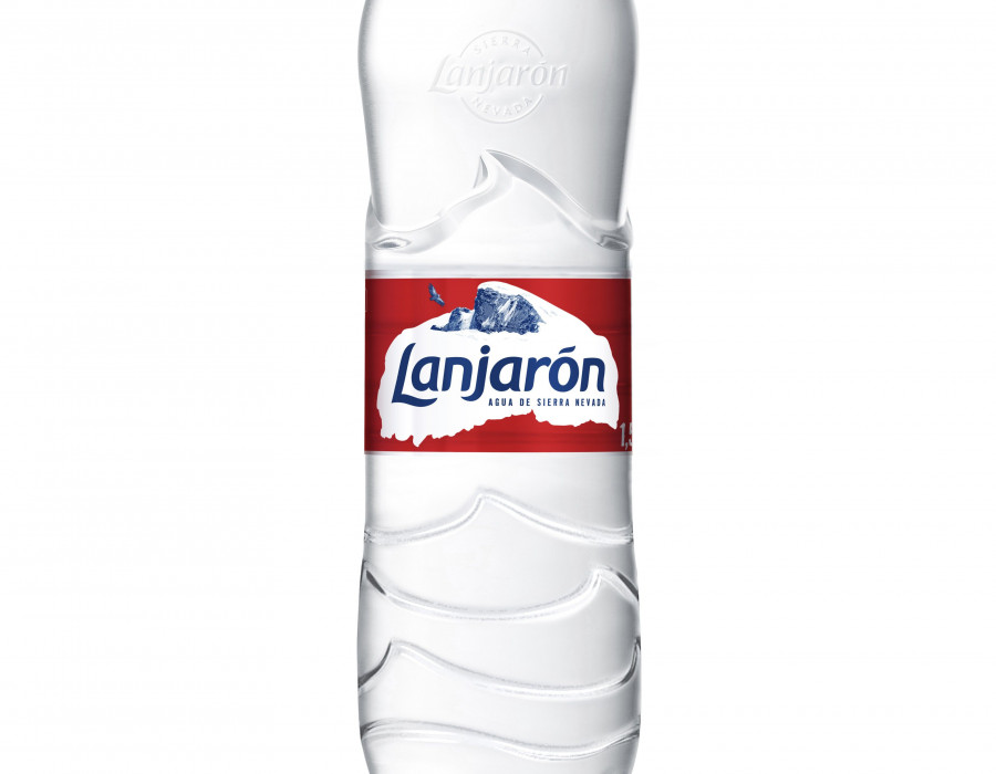 Imagen de la nueva botella de Lanjarón.