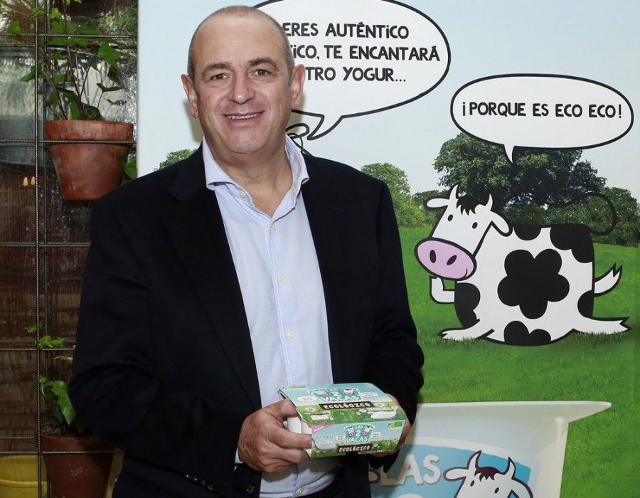 En Madrid, Las 2 vacas ha sido presentada por Jordi Miró, director general Comercial de Danone.