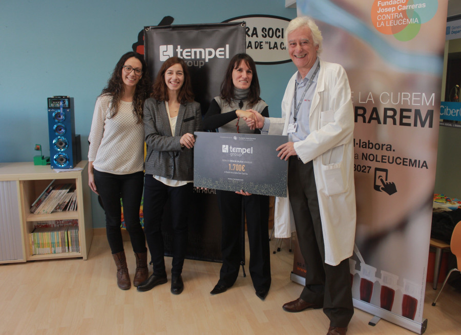 Tempel Group ha realizado una donación de pilas al Hospital de Sant Pau valorada en 1.700 euros.