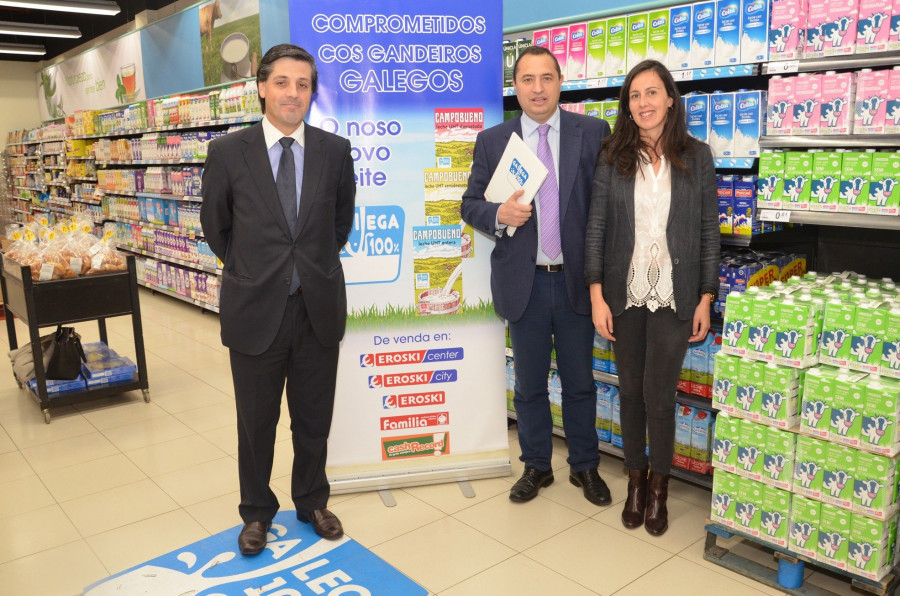 La compañía ha tomado ahora la decisión de comercializar una nueva marca de leche “Galega 100%” en todas las enseñas del grupo de distribución.