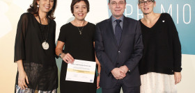 Dra. Pilar Garrido, presidente de SEOM 2013-2015; Dra. Isabel Manuela Álvarez López, oncólogo médico del Hospital Donostia; Gregorio Alegre, Health Affairs Director de Danone; y Dra. Cristina Nada