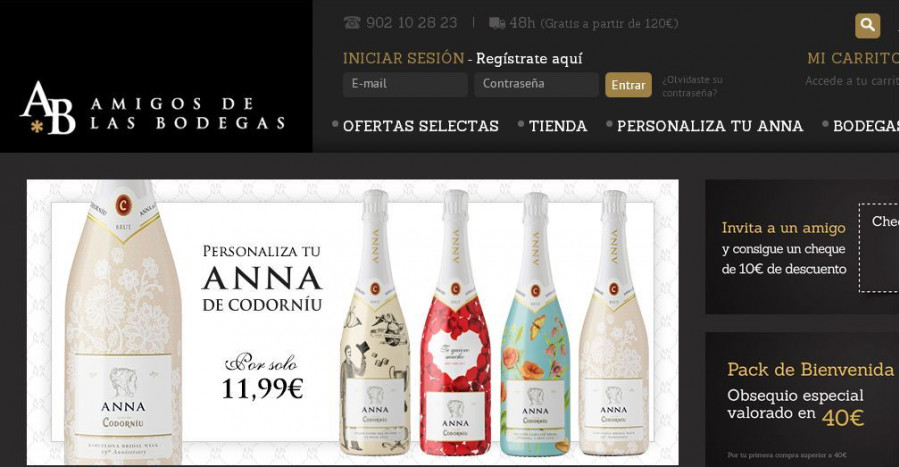 El e-commerce www.amigosdelasbodegas.com se inauguró en 2012 y ya vende en 24 países por toda la Unión Europea.