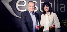 Virginia Donado, consejera delegada de Restalia, y Francesc Cosano, director corporativo de Operaciones de Coca-Cola Iberian Partners.