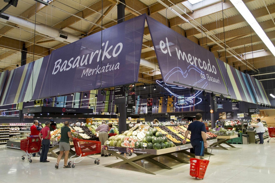 Las obras del hipermercado del Centro Comercial Bilbondo en Basauri han supuesto una inversión de 1,7 millones.